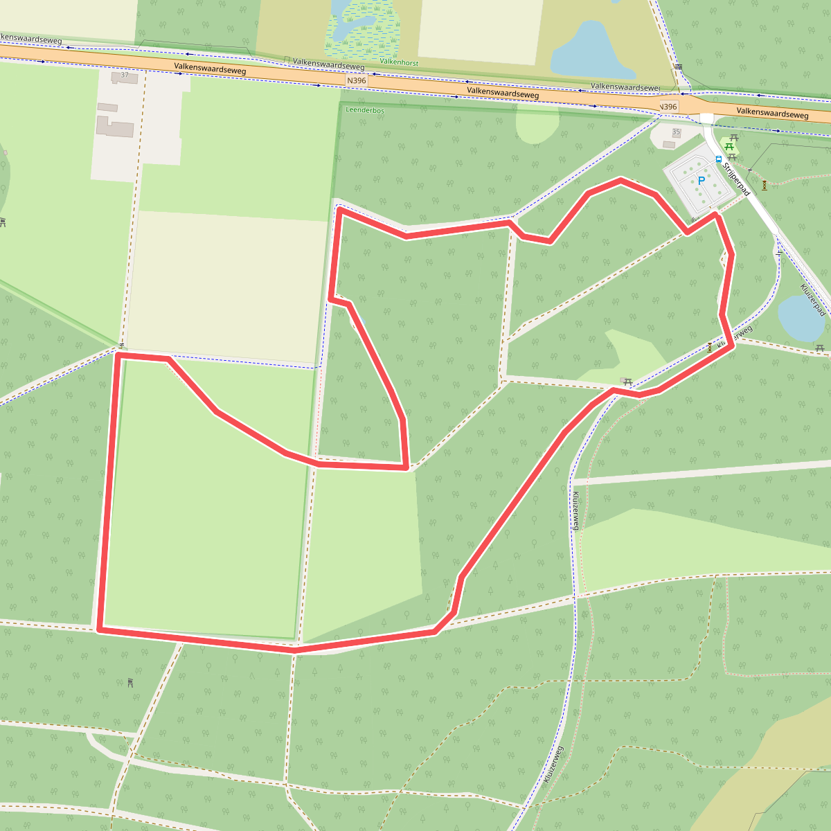 Wandelroute Bosloopje