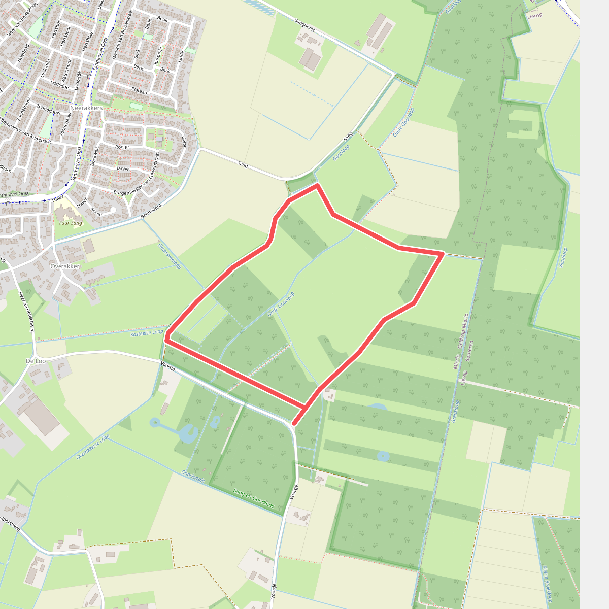 Wandelroute Rondje 't Sang