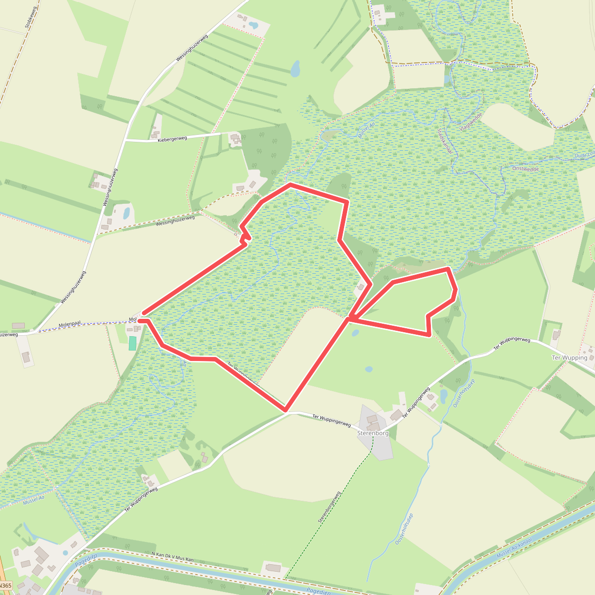 Wandelroute Verhalenpad