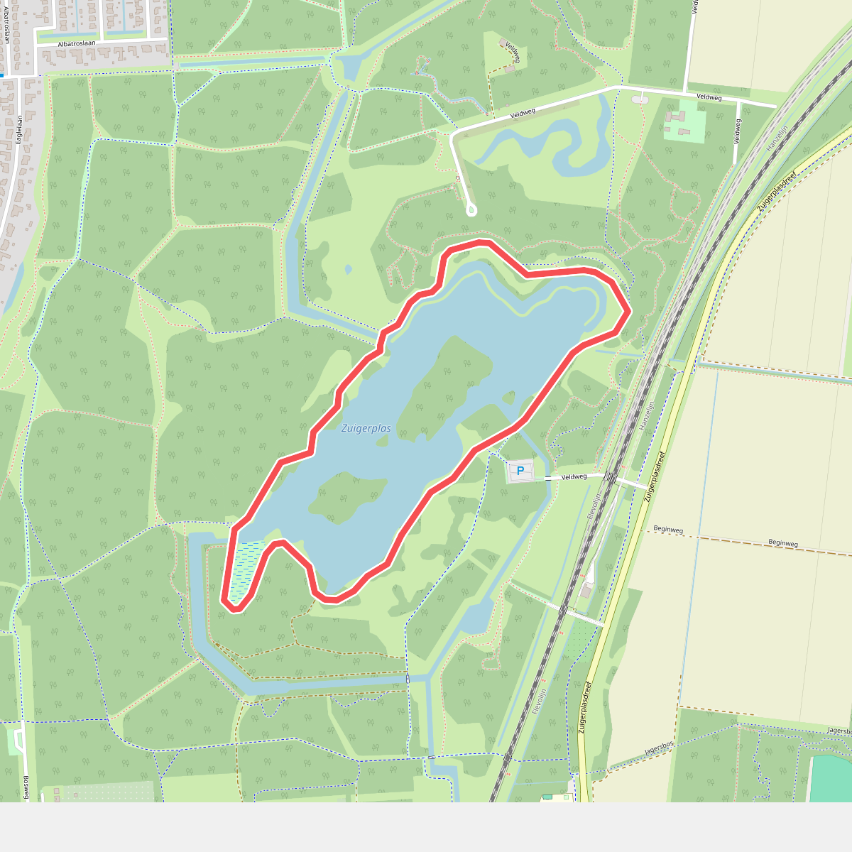 Wandelroute Rondje om de plas
