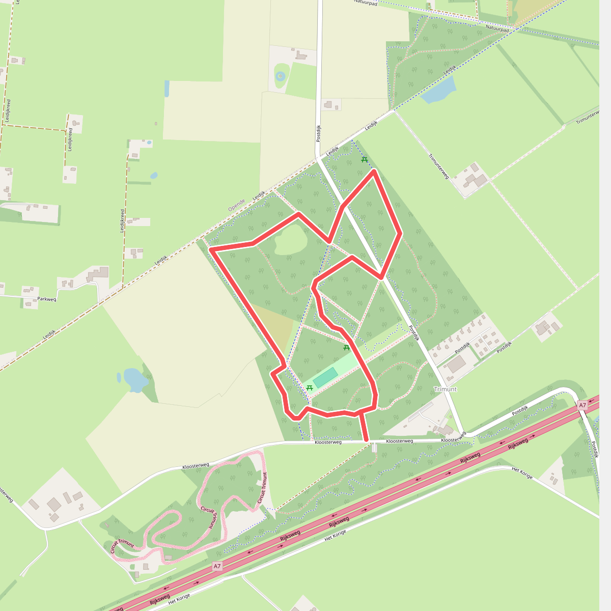 Wandelroute Trimunt bosroute
