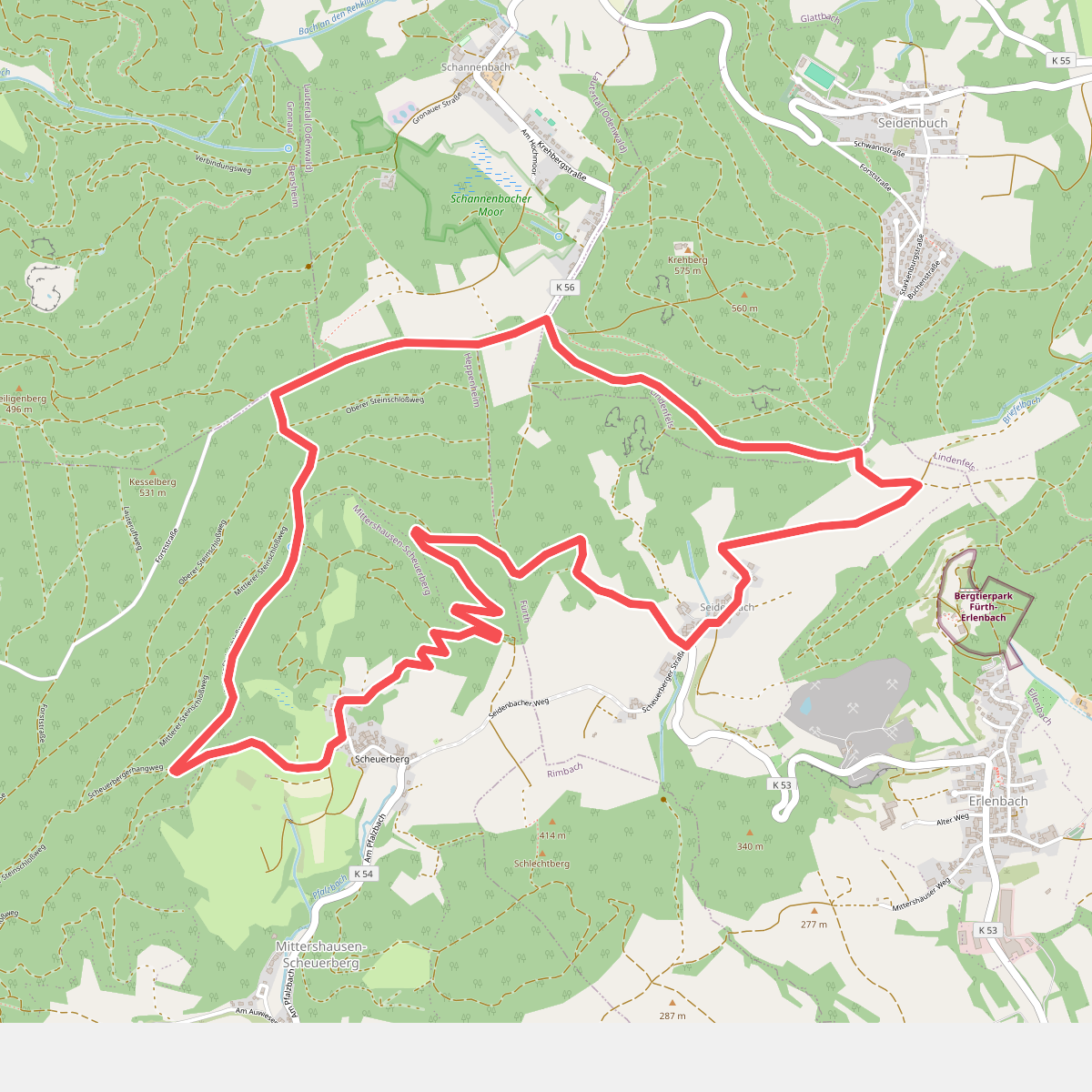 Rundwanderweg Heppenheim Scheuerberg 9: Schannenbacher-Eck-Weg