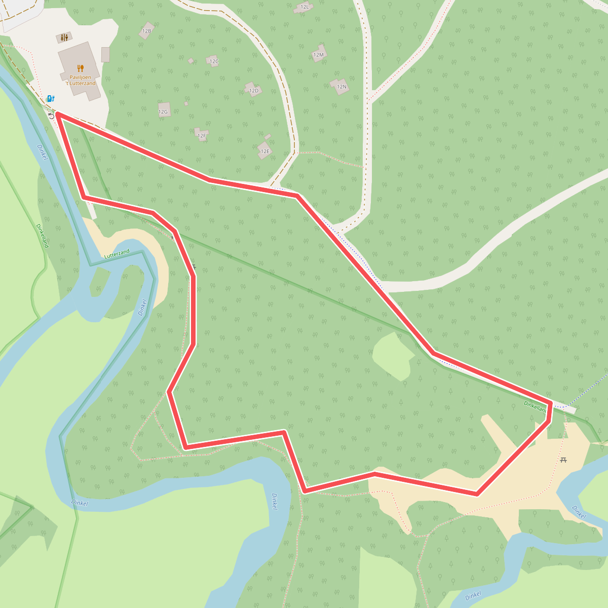 Wandelroute Lutterzand Dinkelroute