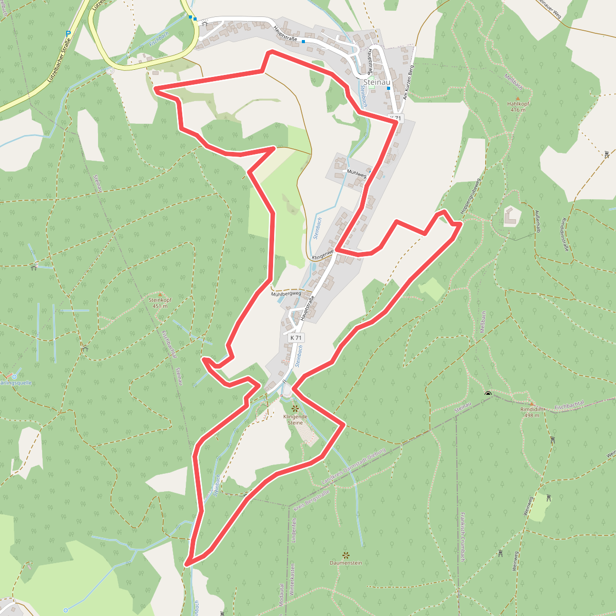 Rundwanderweg Fischbachtal 4: Steinau Weg