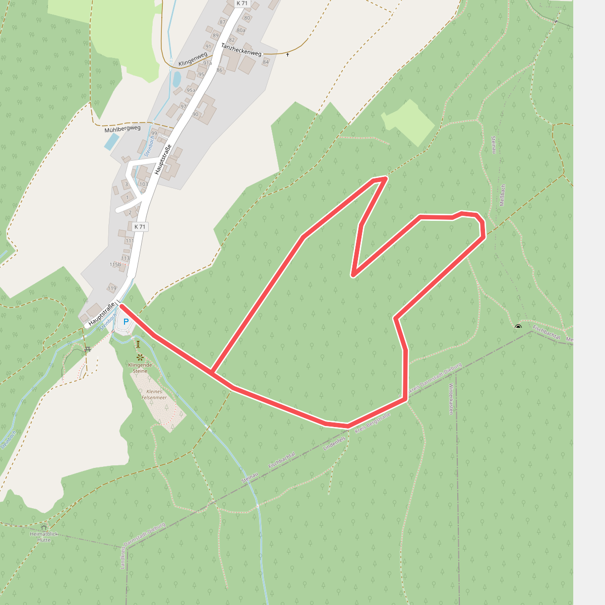 Rundwanderweg Fischbachtal Gagernstein 2: Gagernsteinweg