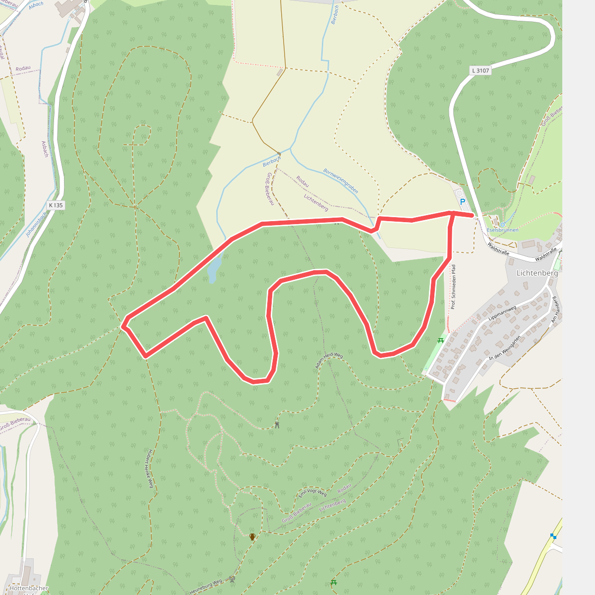 Rundwanderweg Fischbachtal Riedbusch 5: Schlangen-Weg