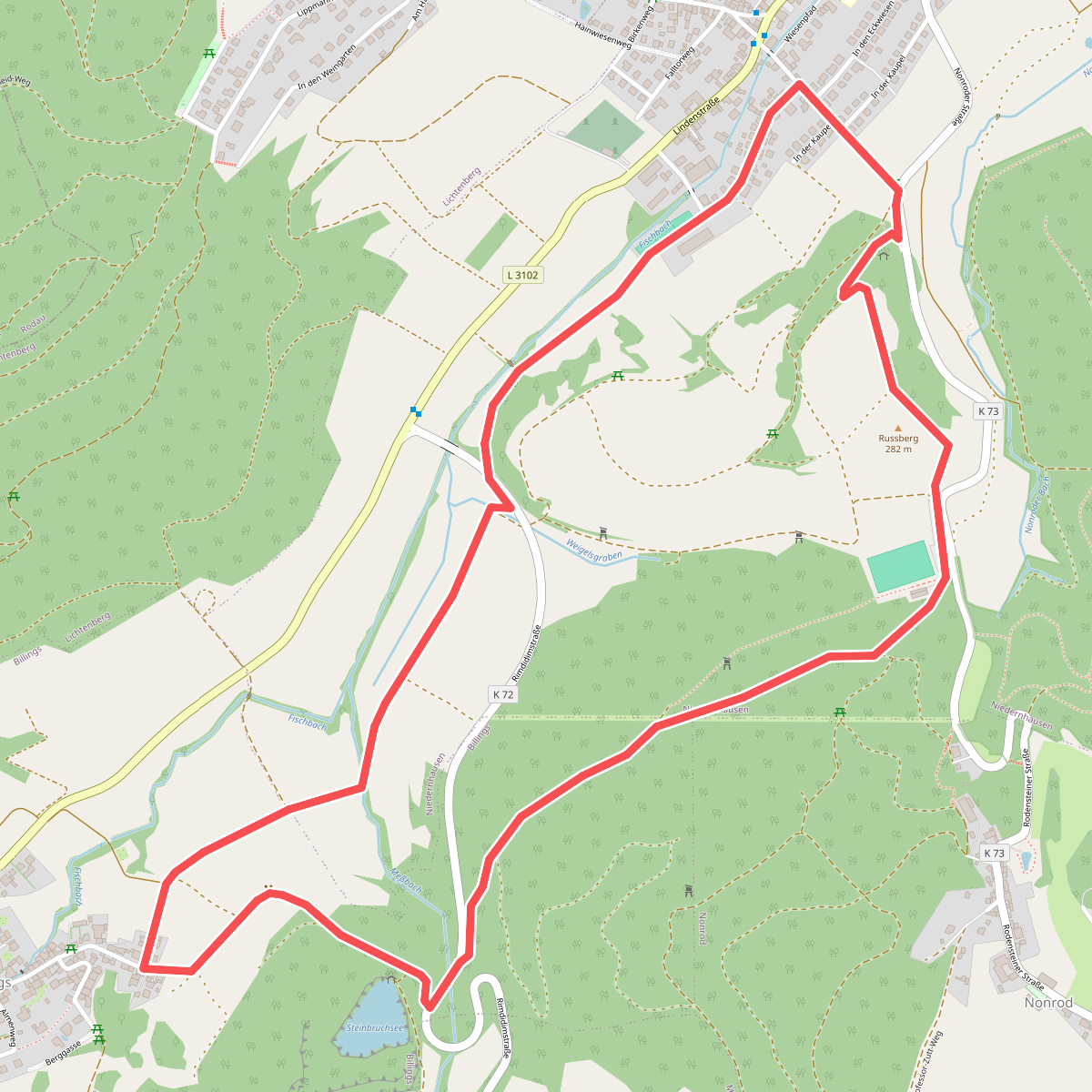 Rundwanderweg Fischbachtal Ruhehain 3: Billings-Weg