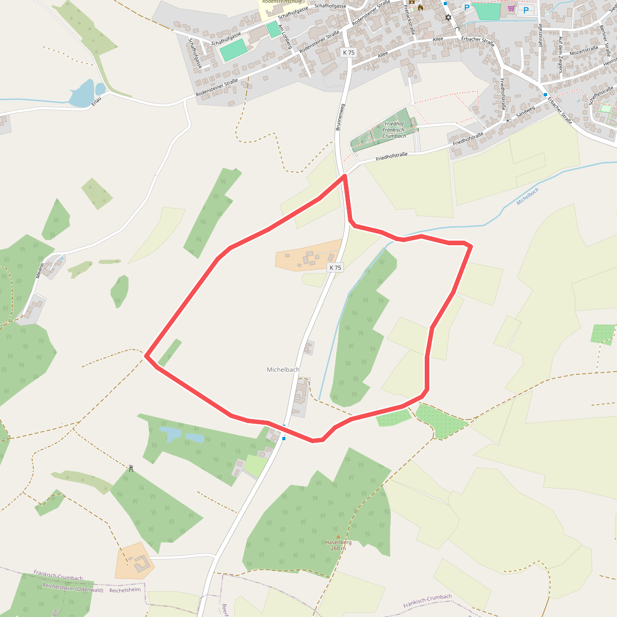 Parkplatzrundwanderweg Am Michelbacher Tal 4 : Michelbacher-Weg