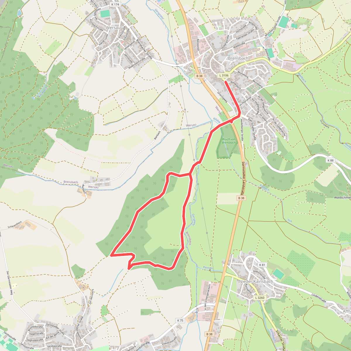 Rundwanderweg Brensbach B2: Dorn-Berg-Weg