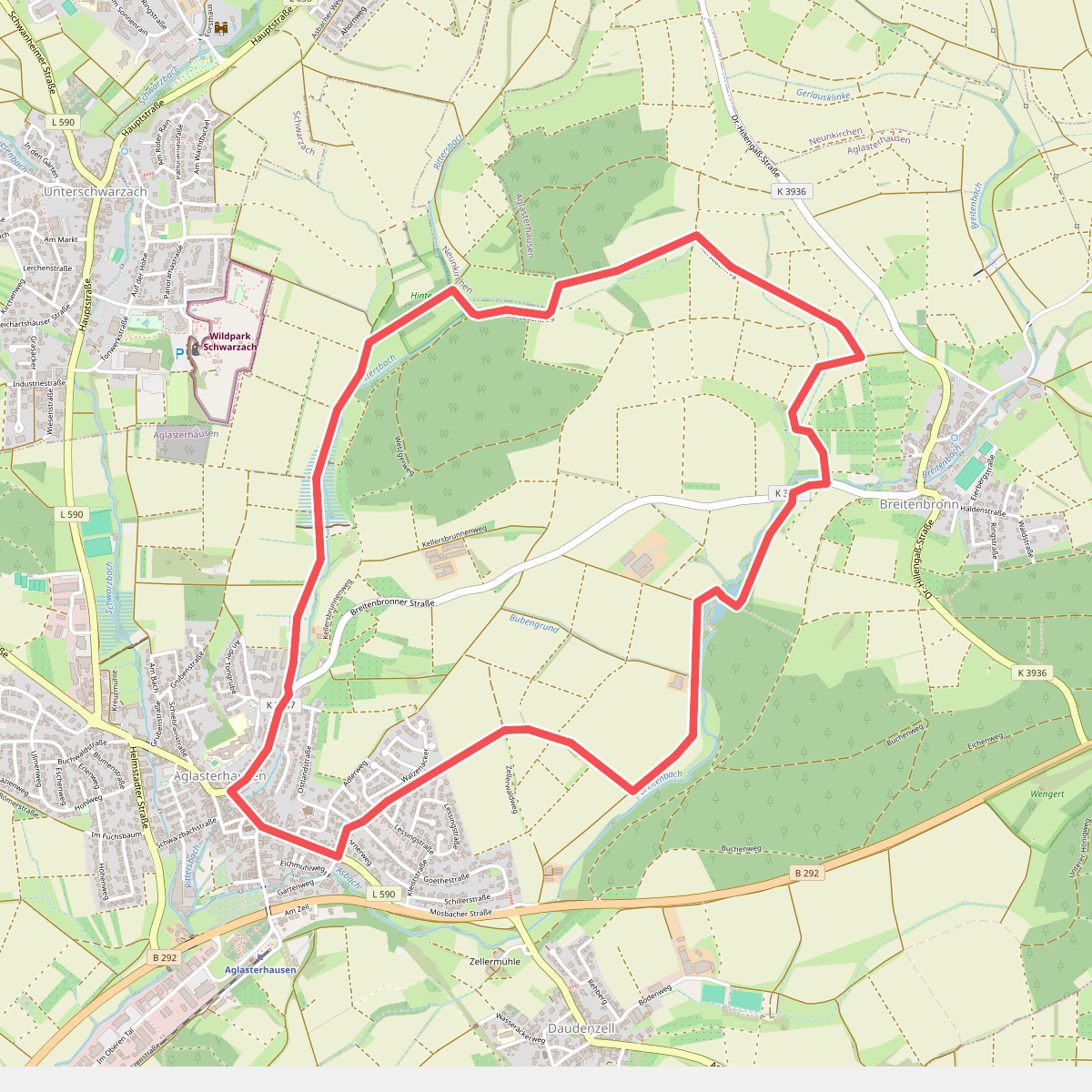 Rundwanderweg Aglasterhausen 1: Falchengrund-Weg
