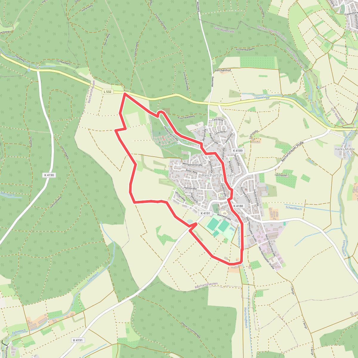 Rundwanderweg Reichartshausen 1: Lindenberg-Weg