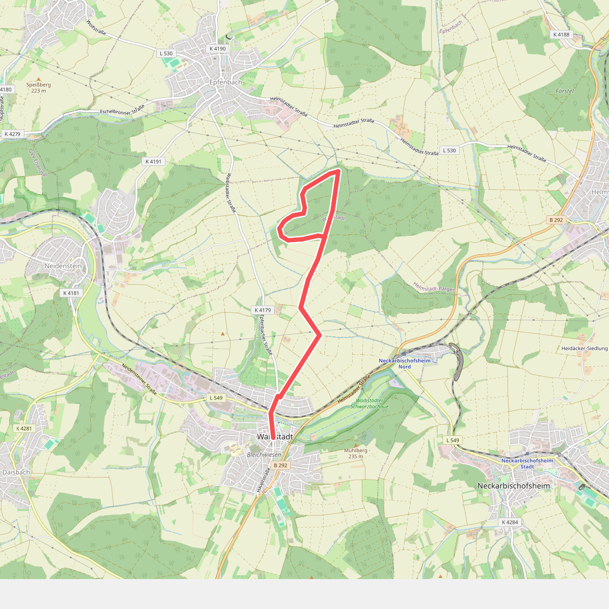 Rundwanderweg Waibstadt 5: Forlen-Weg
