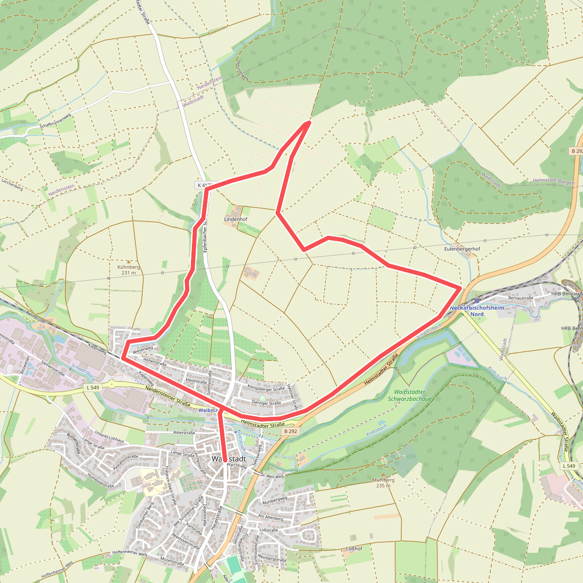 Rundwanderweg Waibstadt 6: Geren-Weg