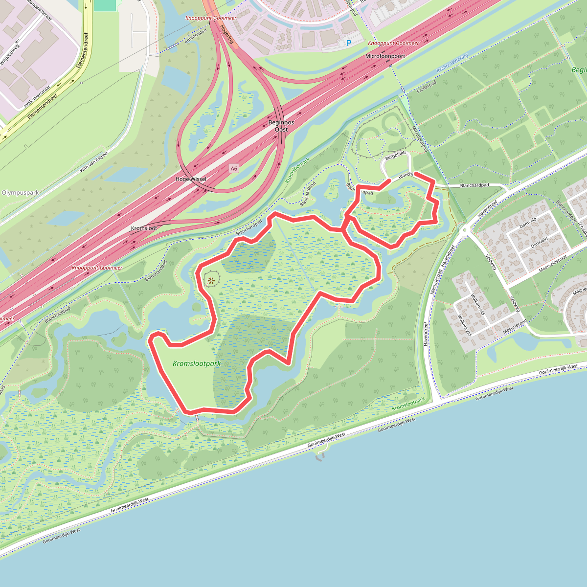 Wandelroute Rietzangerpad