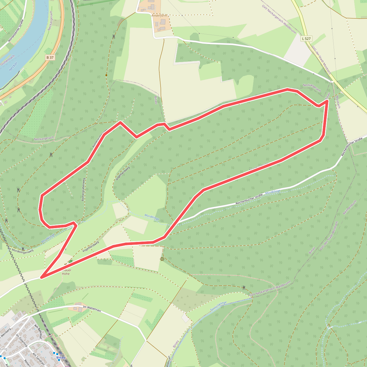 Rundwanderweg Binauer Forst 3: Rotenberg-Weg