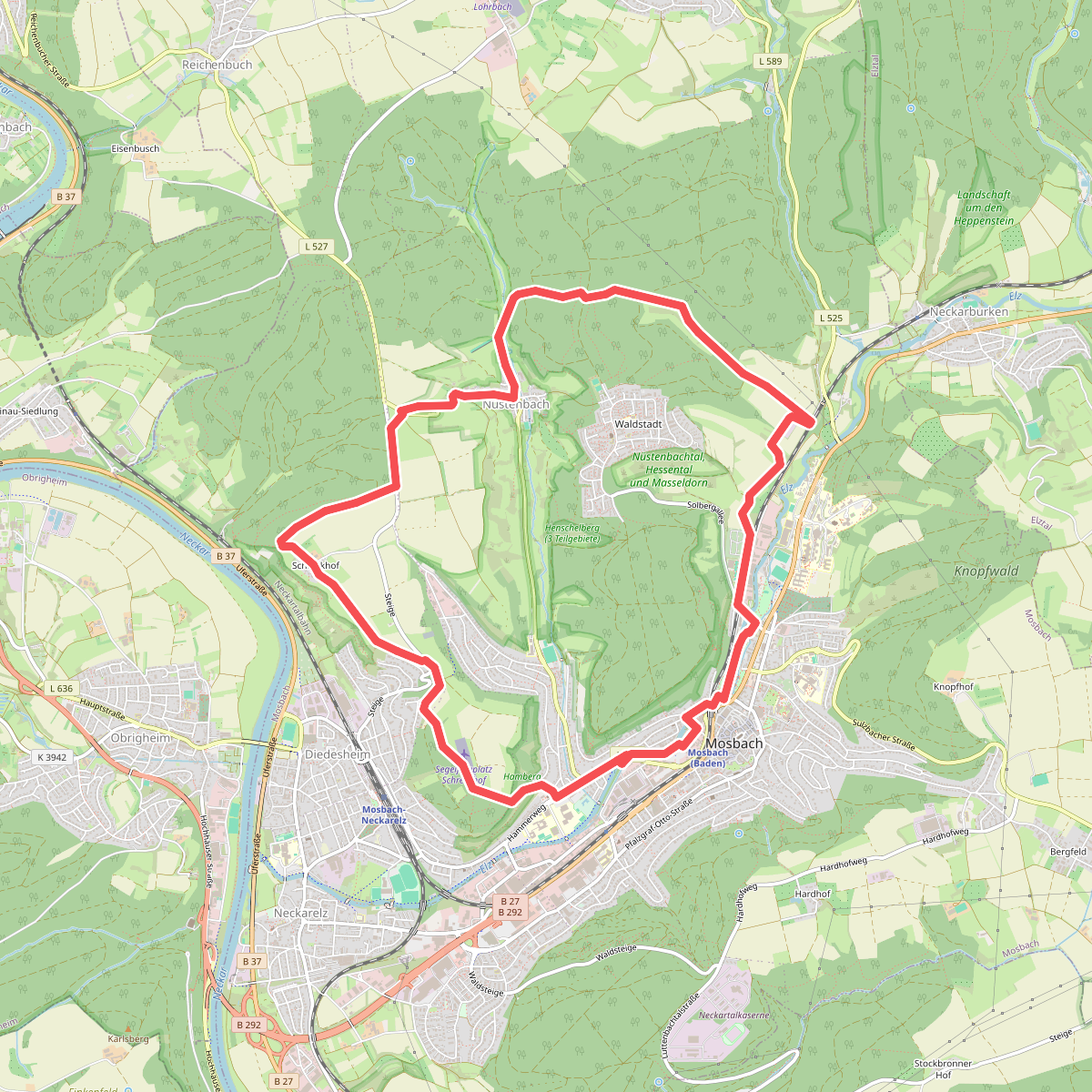 Rundwanderweg Mosbach 6: Hamberg-Weg