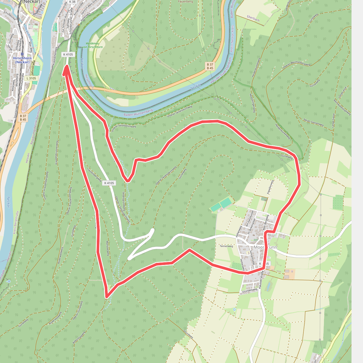 Rundwanderweg Neckaralm 2: Moosbrunn-Weg