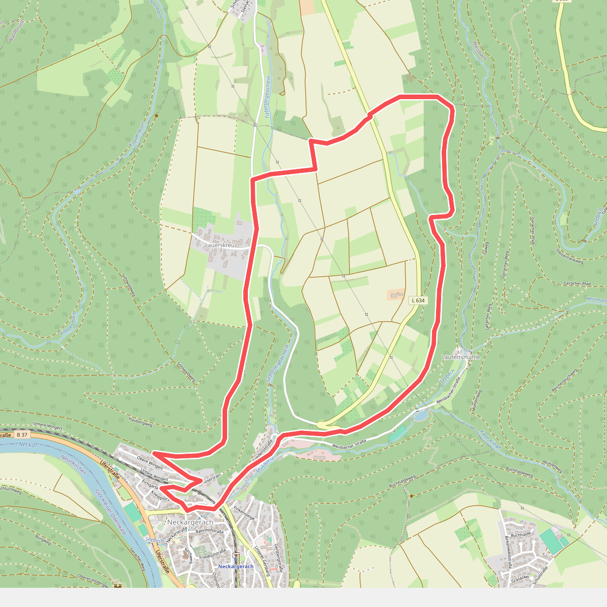 Rundwanderweg Neckargerach 2: Knoos-Weg