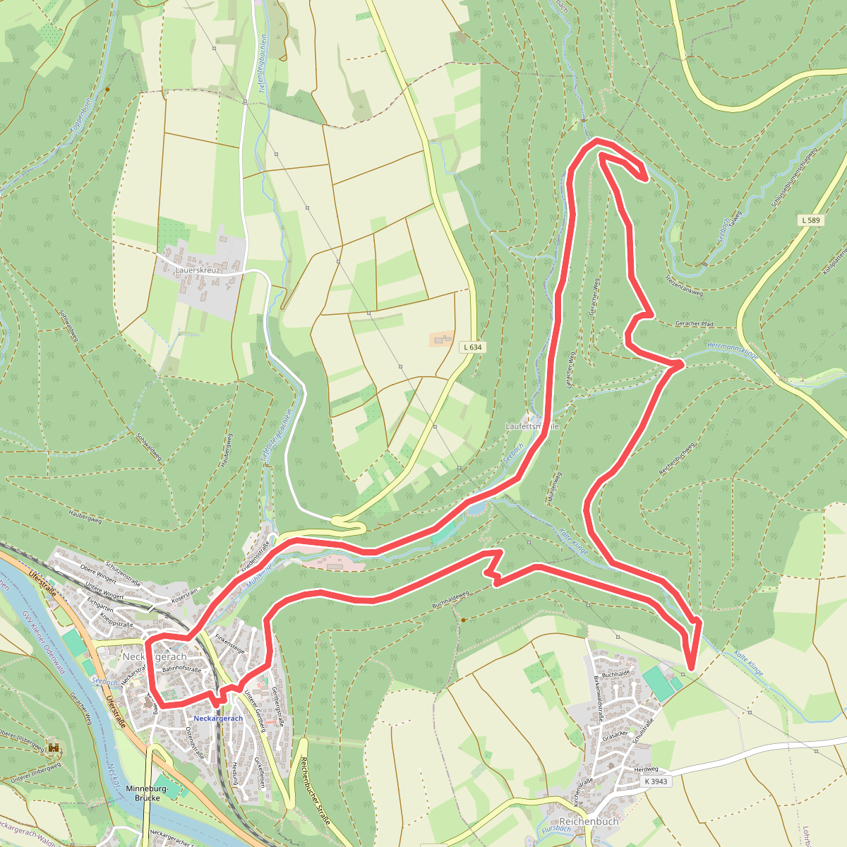 Rundwanderweg Neckargerach 3: Läufertsmühlen-Weg