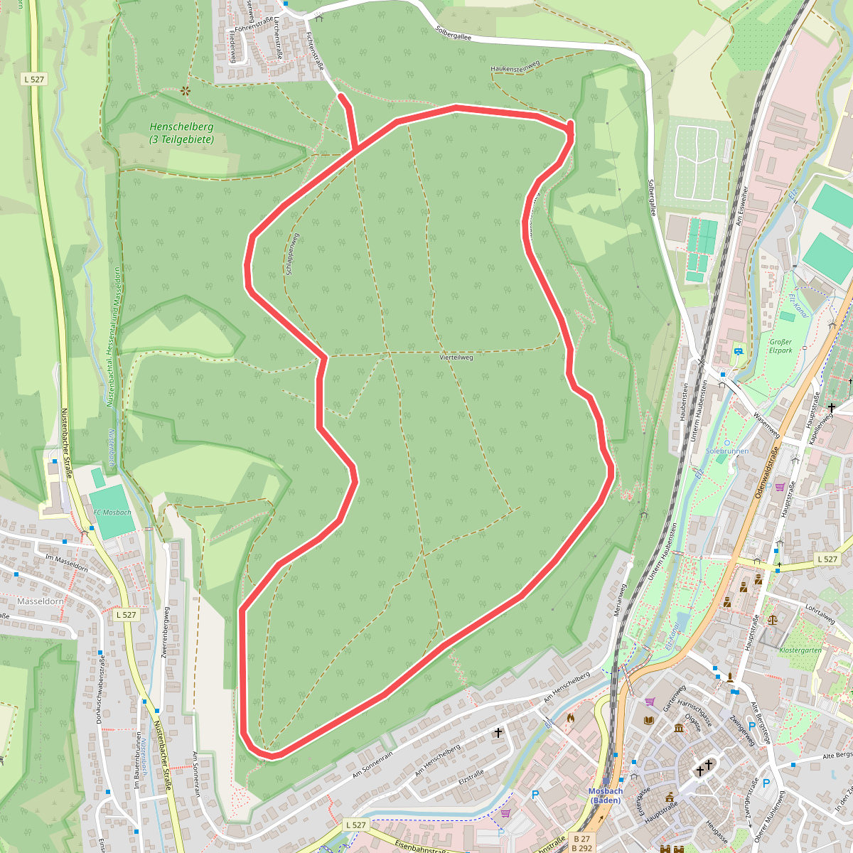 Rundwanderweg Henschelberg 1: Henschelberg-Weg