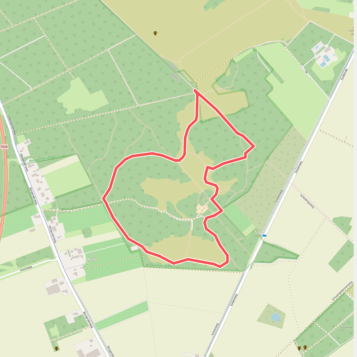 Wandelroute Odoornerdennen