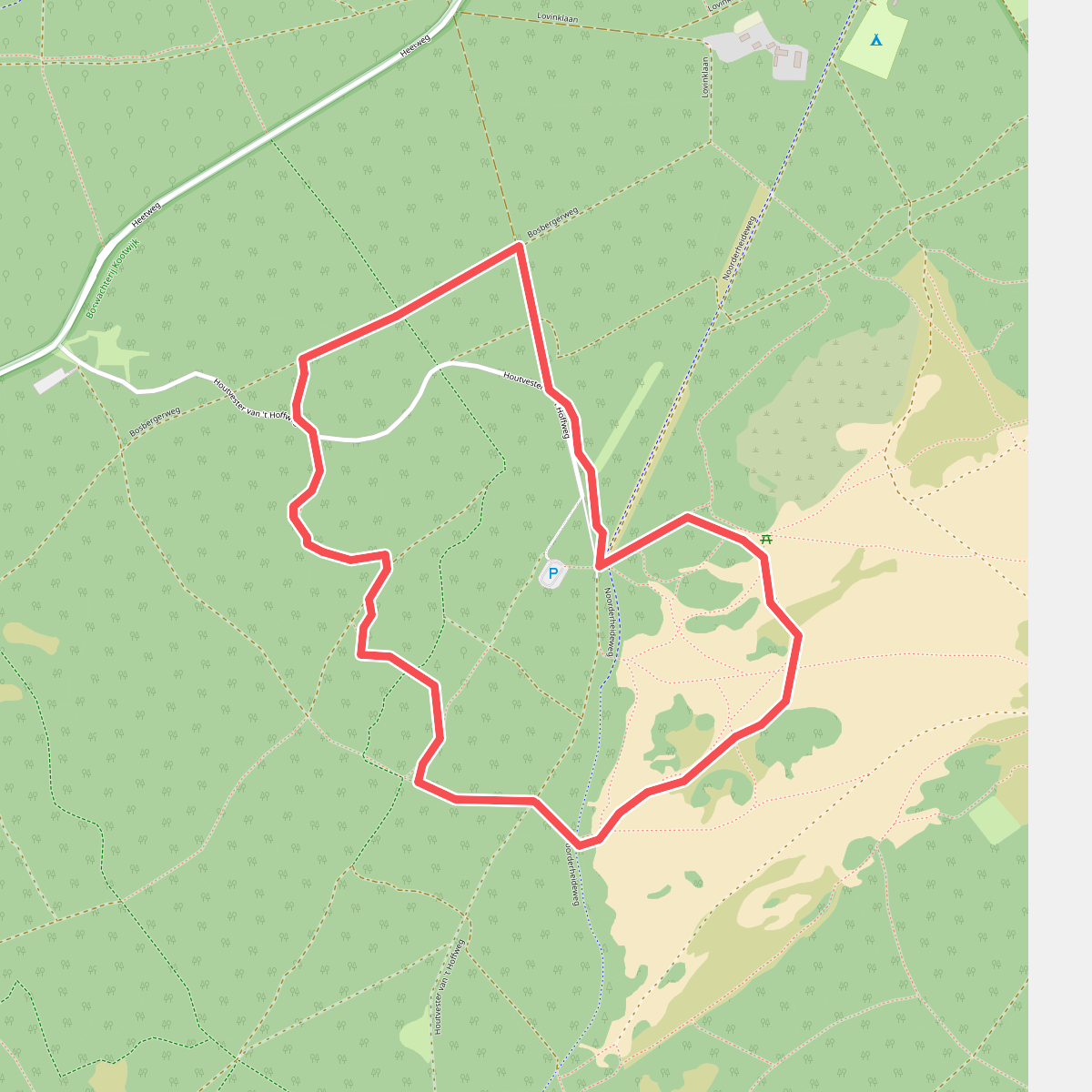 Wandelroute Kootwijkerzand