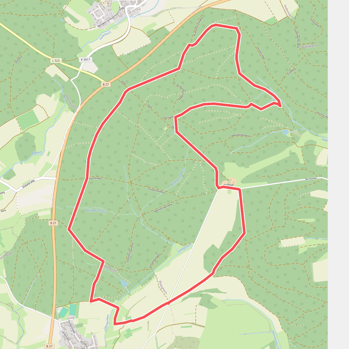 Rundwanderweg Waldhausen 2 Grauer-Forst-Weg
