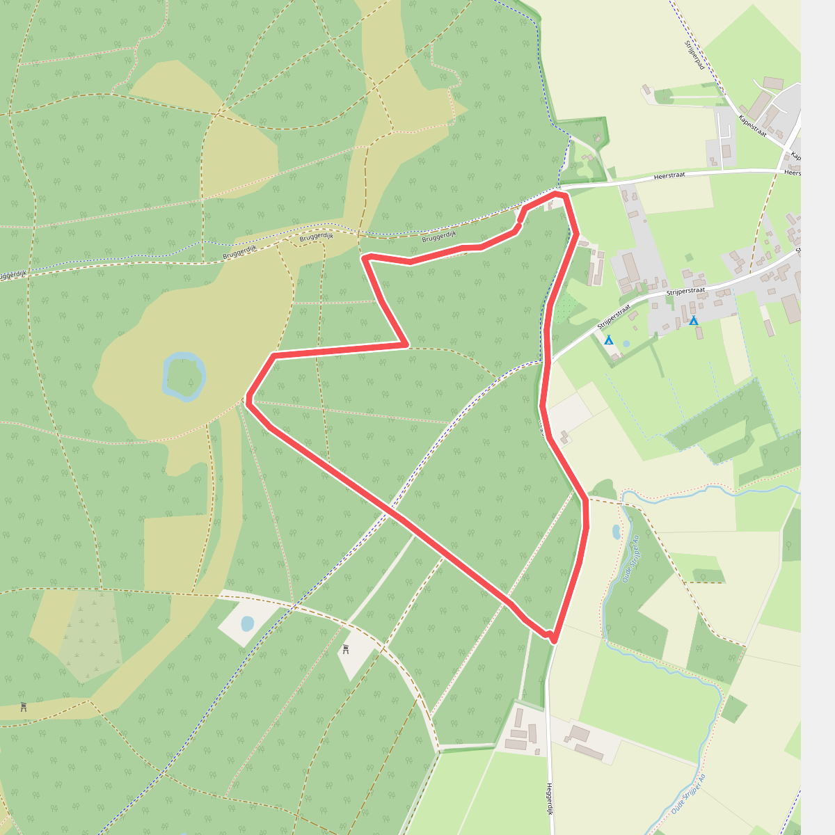 Wandelroute Strijperroute