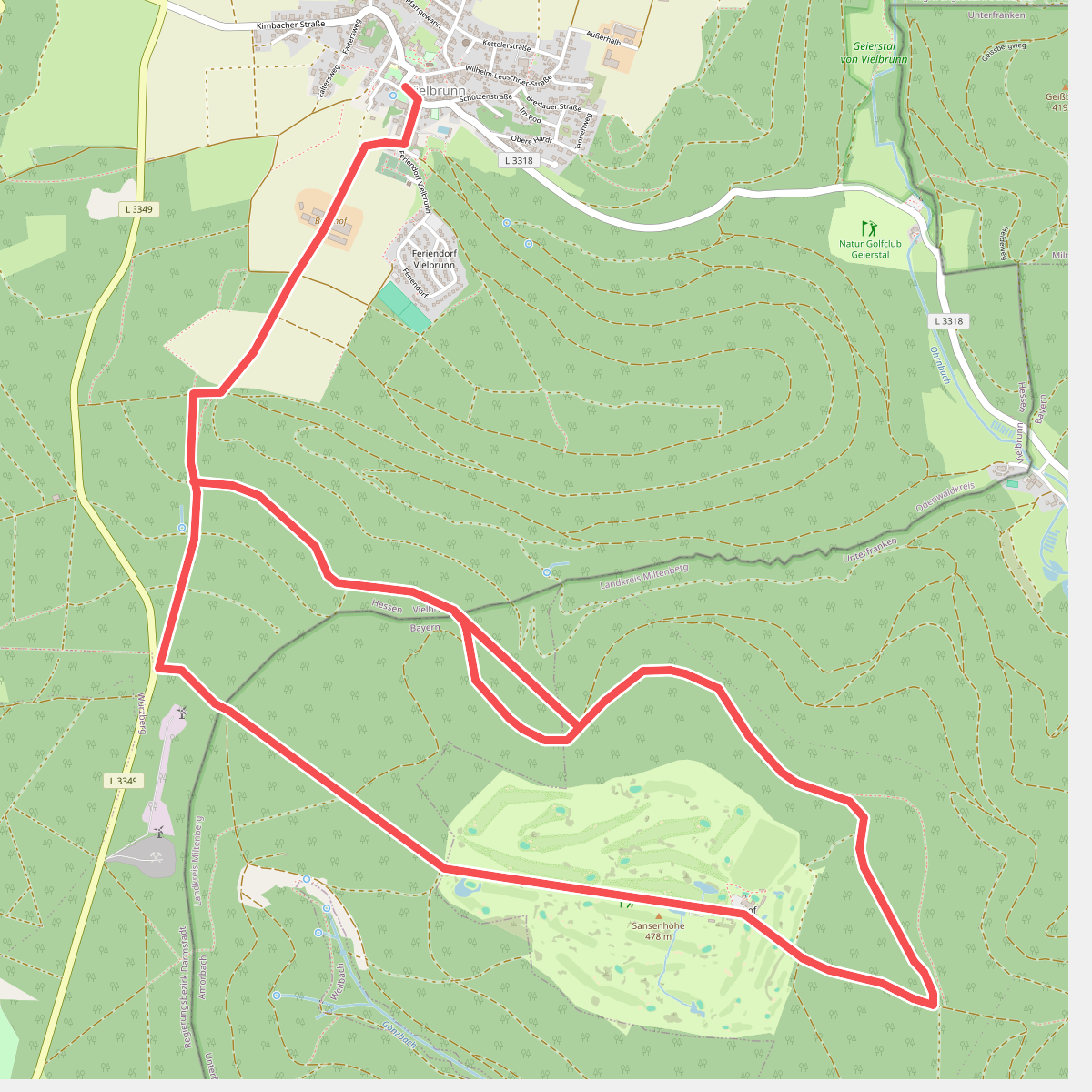 Rundwanderweg Vielbrunn 5 : Sansenhof-Weg