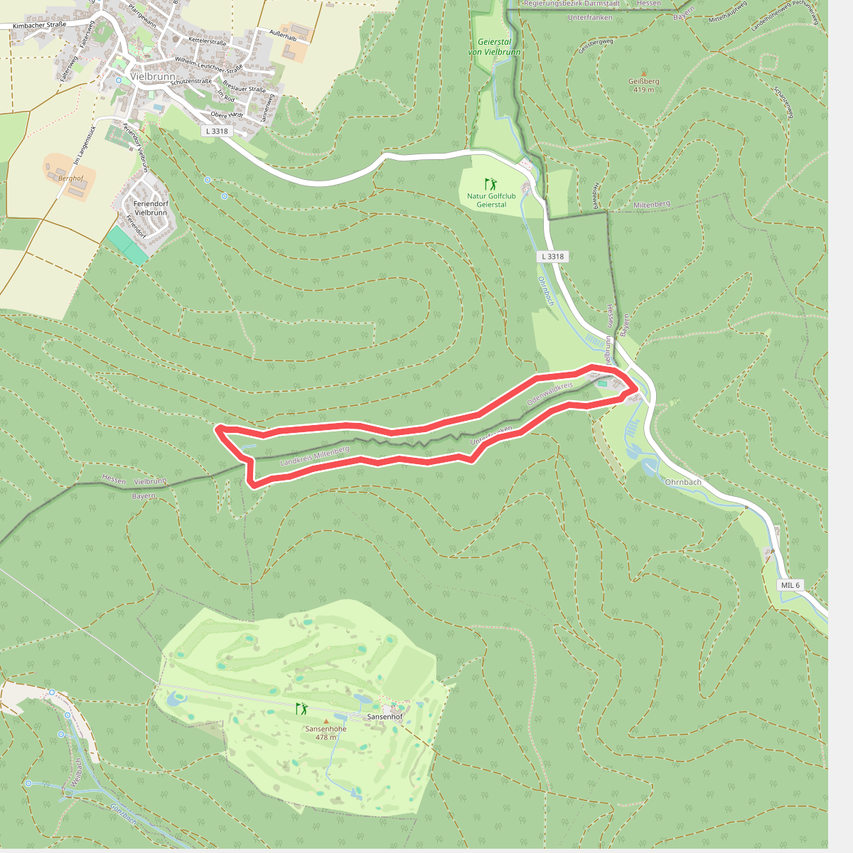 Rundwanderweg Weilheim Ohrnbach 2 : Walberntal-Weg