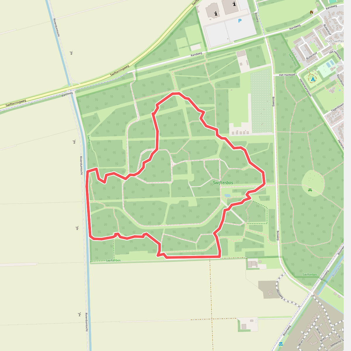 Wandelroute Natuurwandeling Swifterbos