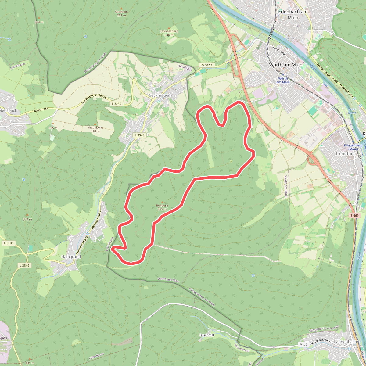 Rundwanderweg Wörth Bocksberg 5: Grenz-Weg