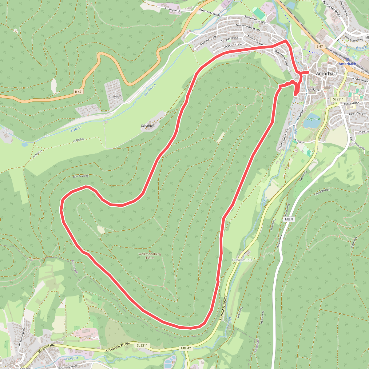 Rundwanderweg Amorbach 4: Unterer Wolkmann-Weg