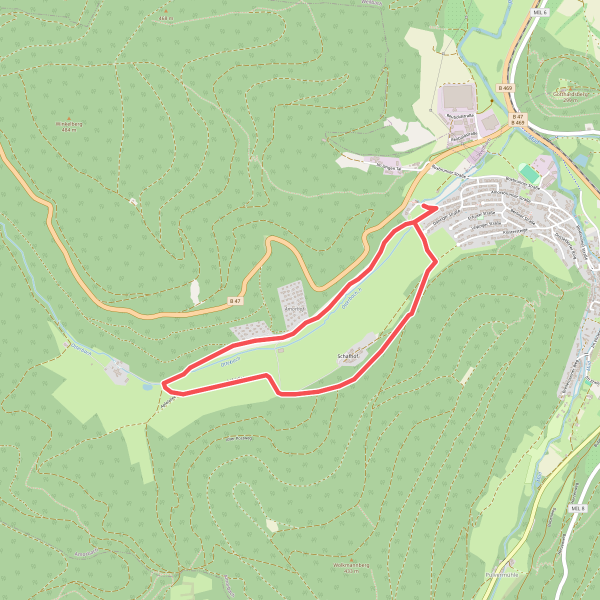 Rundwanderweg Amorbach Amorsbrunn 3: Otterbach-Weg