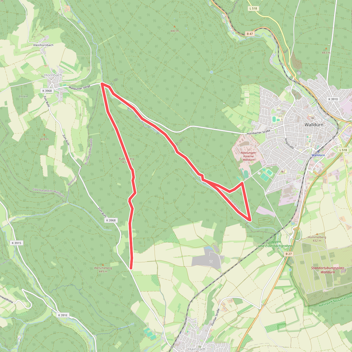 Rundwanderweg Hainstadt 3: Eiterbach-Weg