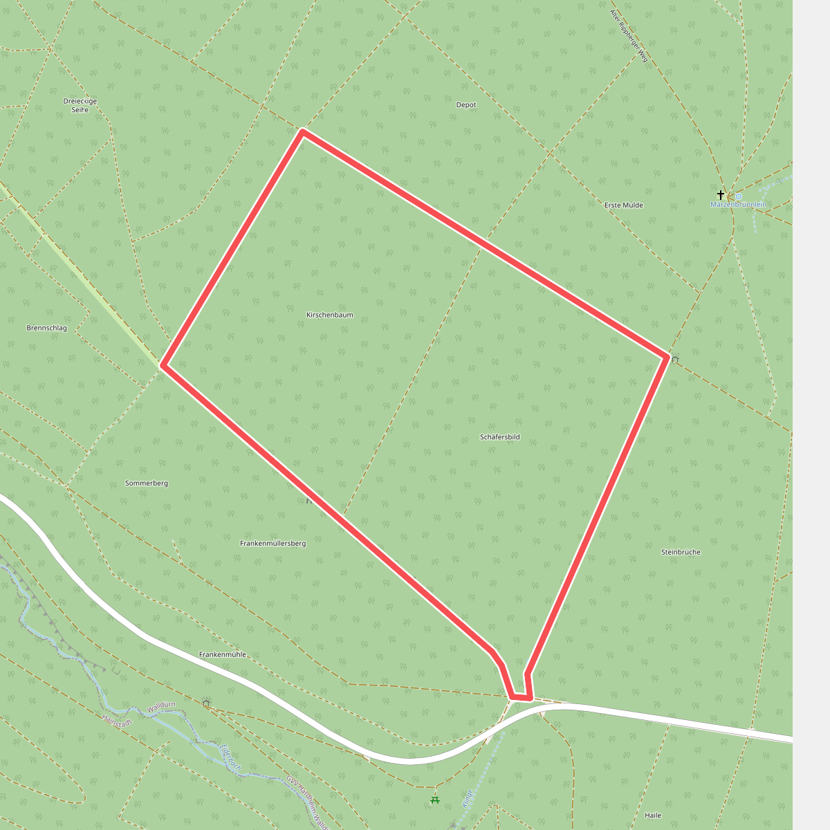 Rundwanderweg Parkplatz Kirschenbaum 4: Kirschbaum-Weg