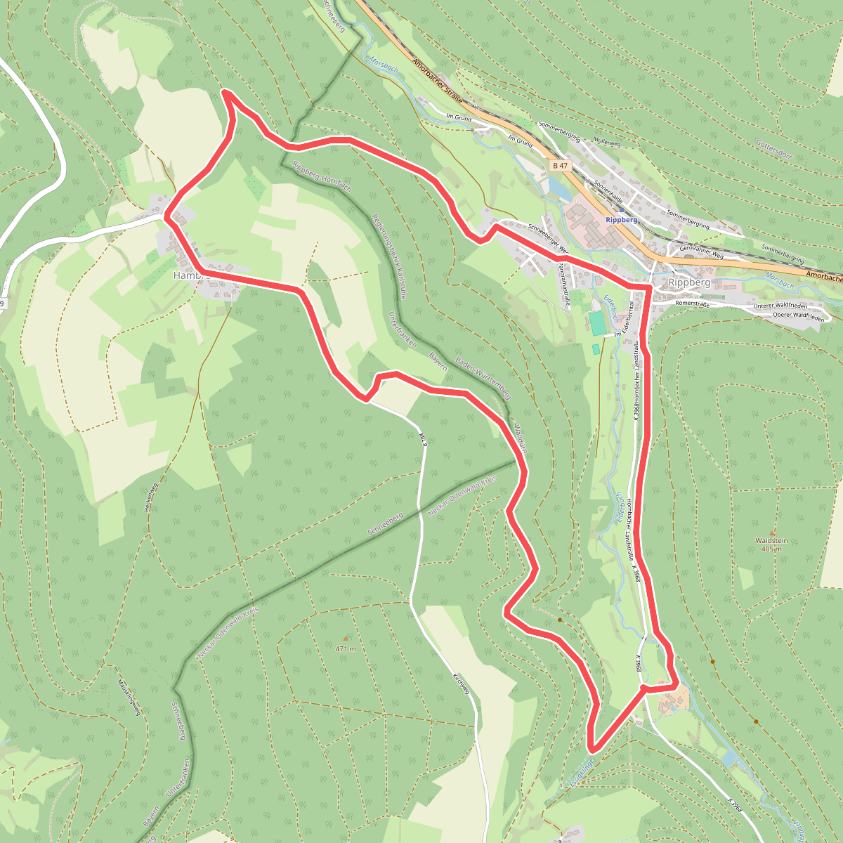 Rundwanderweg Rippberg 4: Hambrunn-Weg