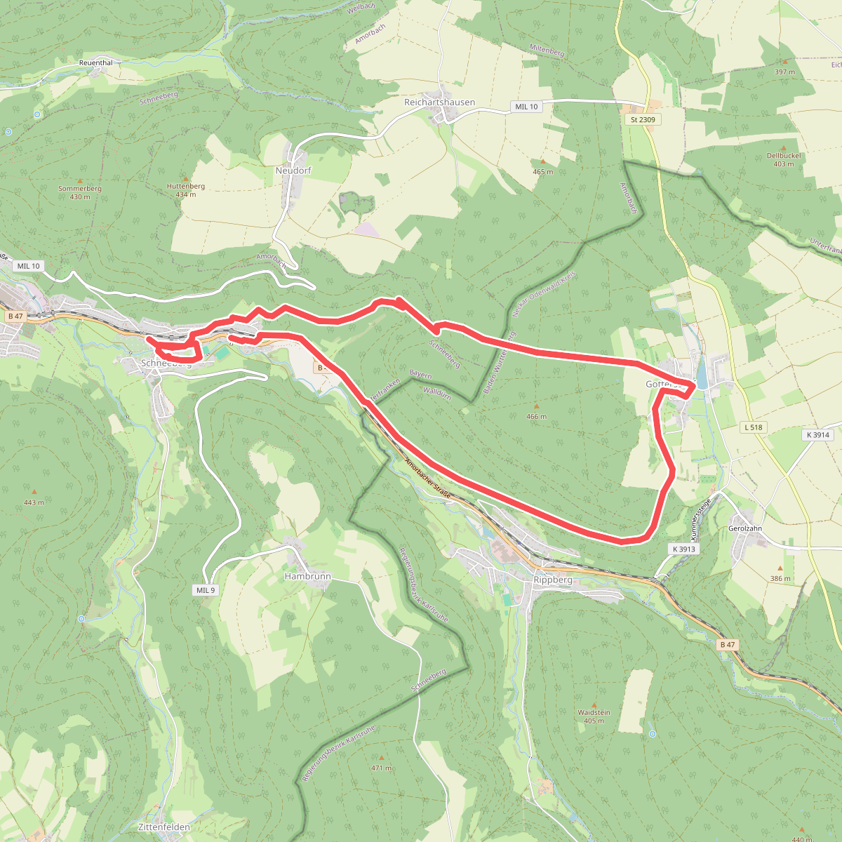 Rundwanderweg Schneeberg 3: Gottersdorf-Weg
