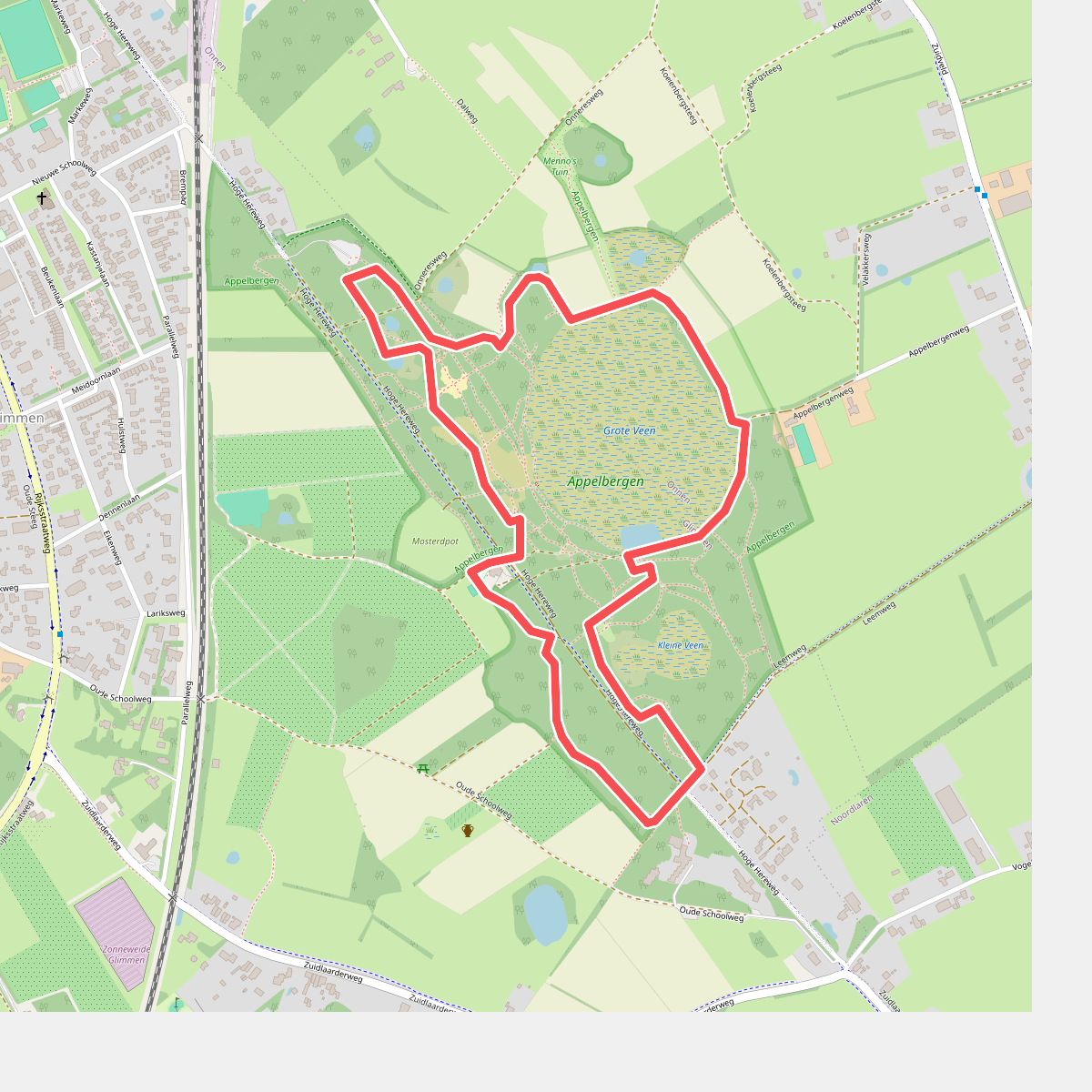 Wandelroute Appelbergen