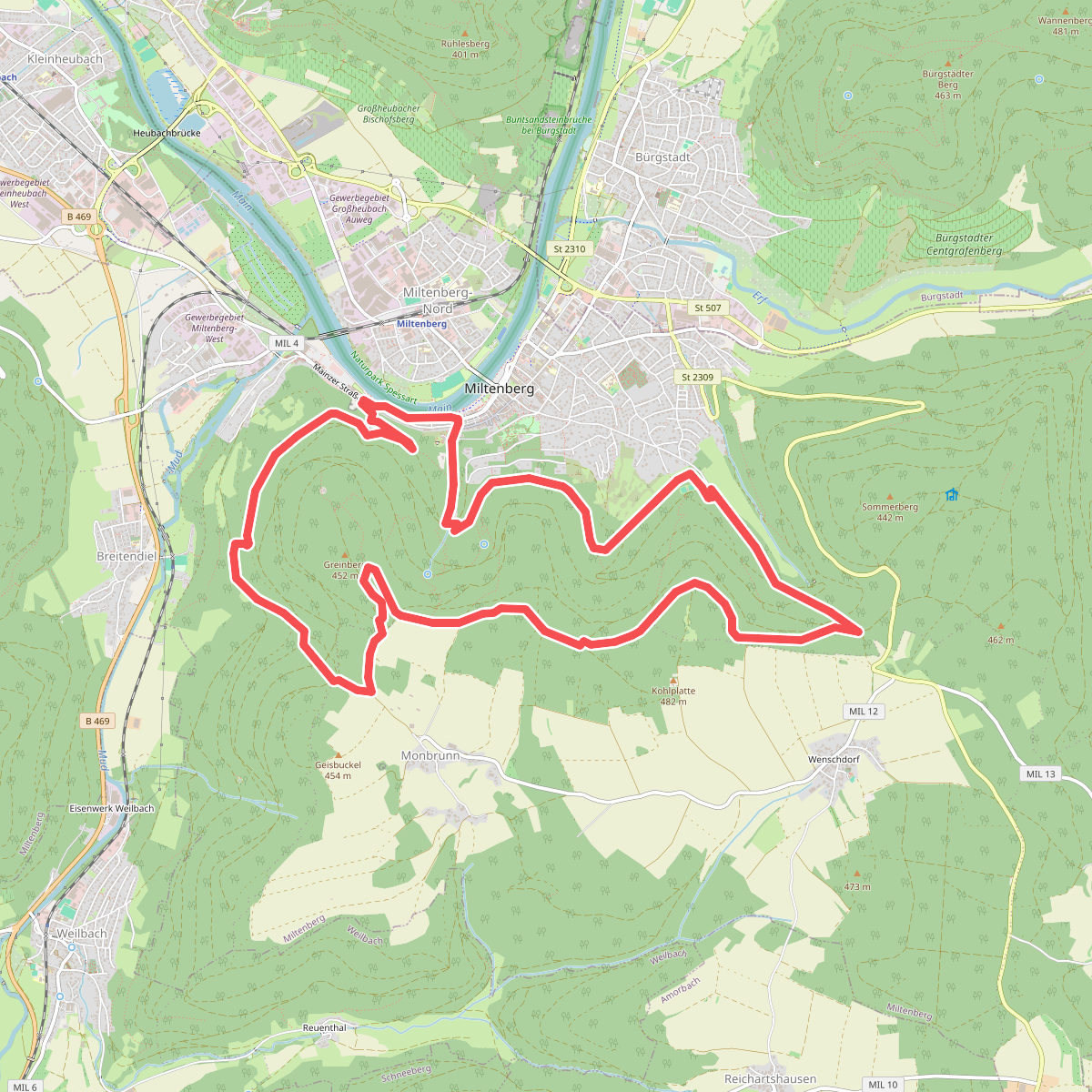Rundwanderweg Miltenberg 1: Römerweg