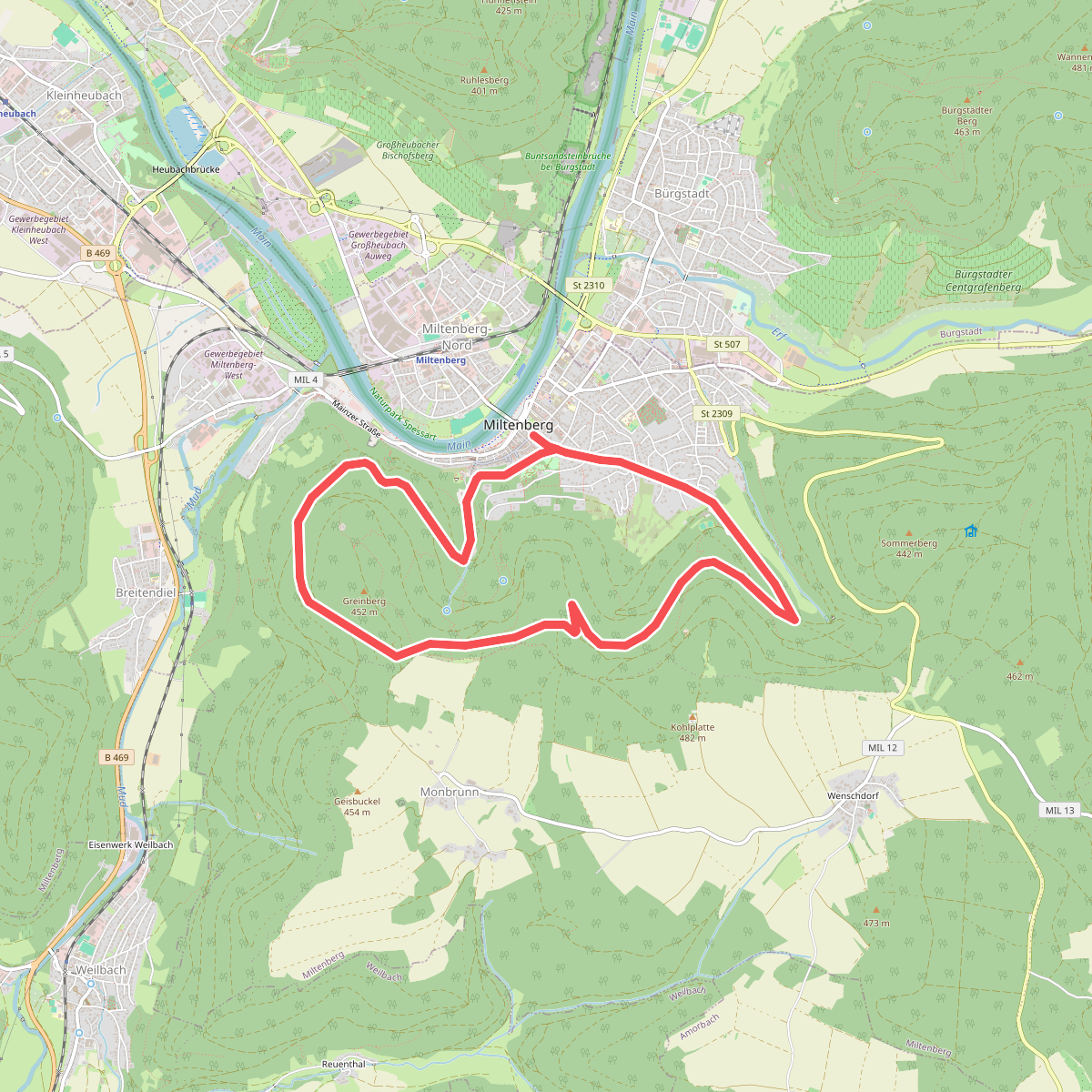 Rundwanderweg Miltenberg 3: Grein-Berg-Weg