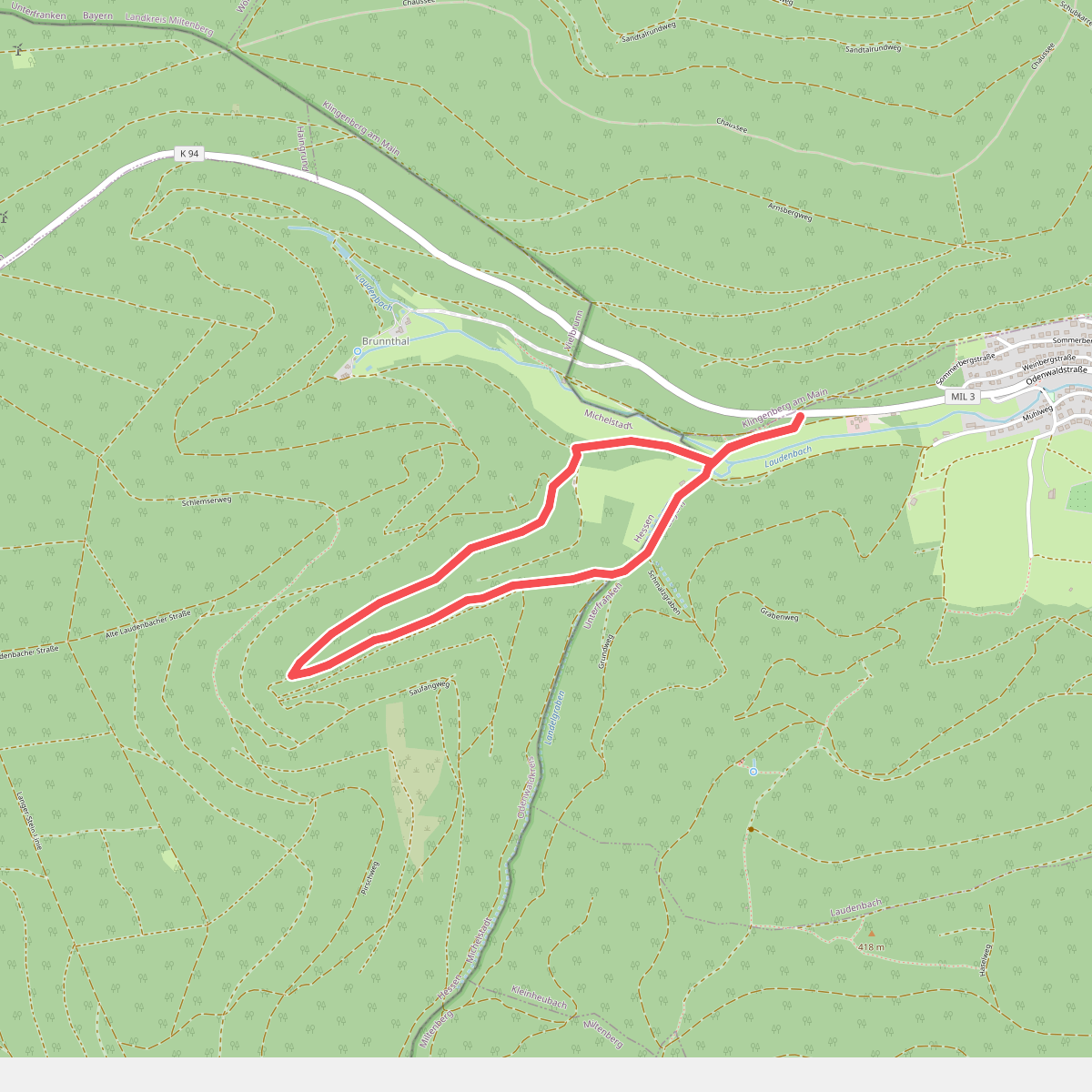Rundwanderweg Tal Laudenbach 2: Saufang-Weg