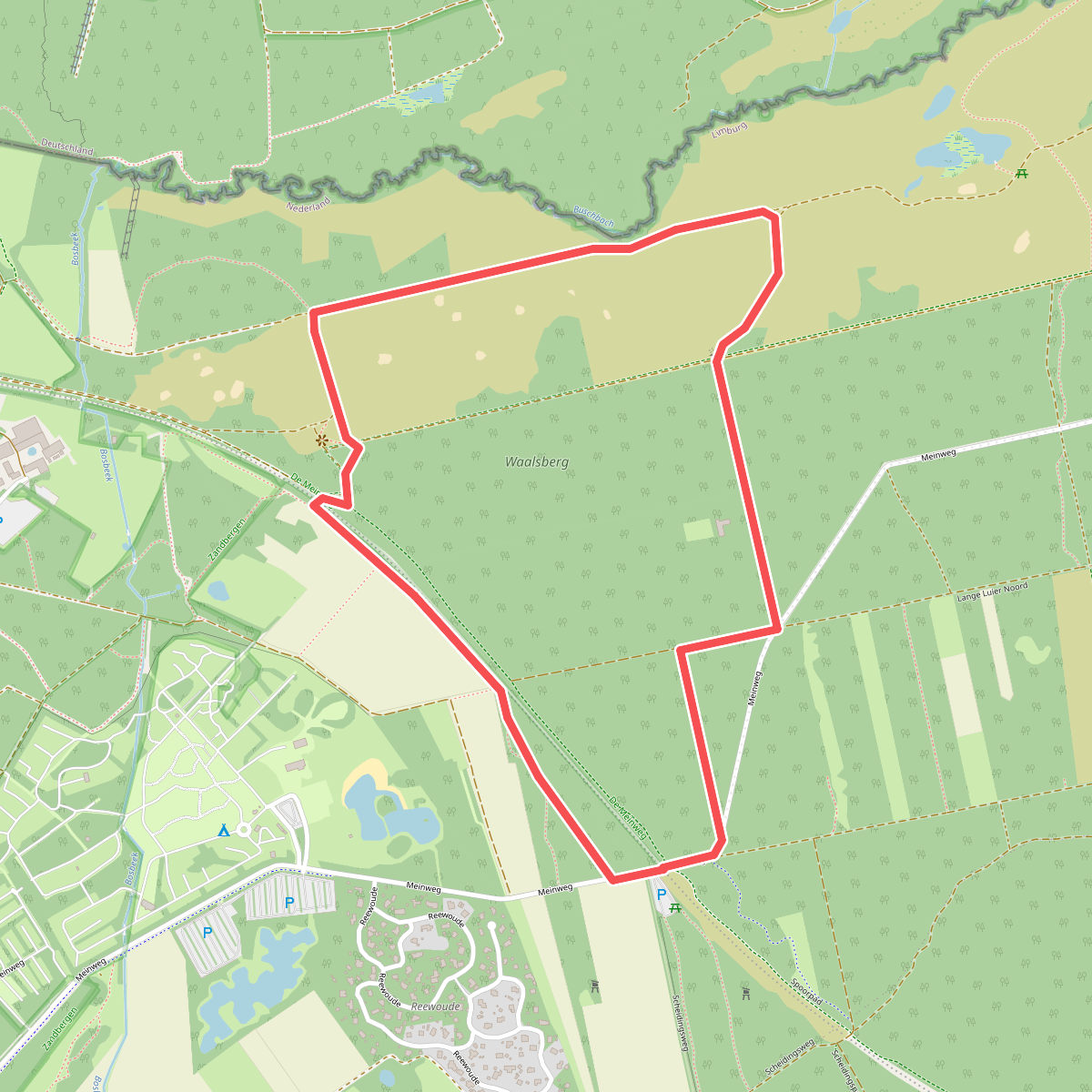 Wandelroute Brandwandeling