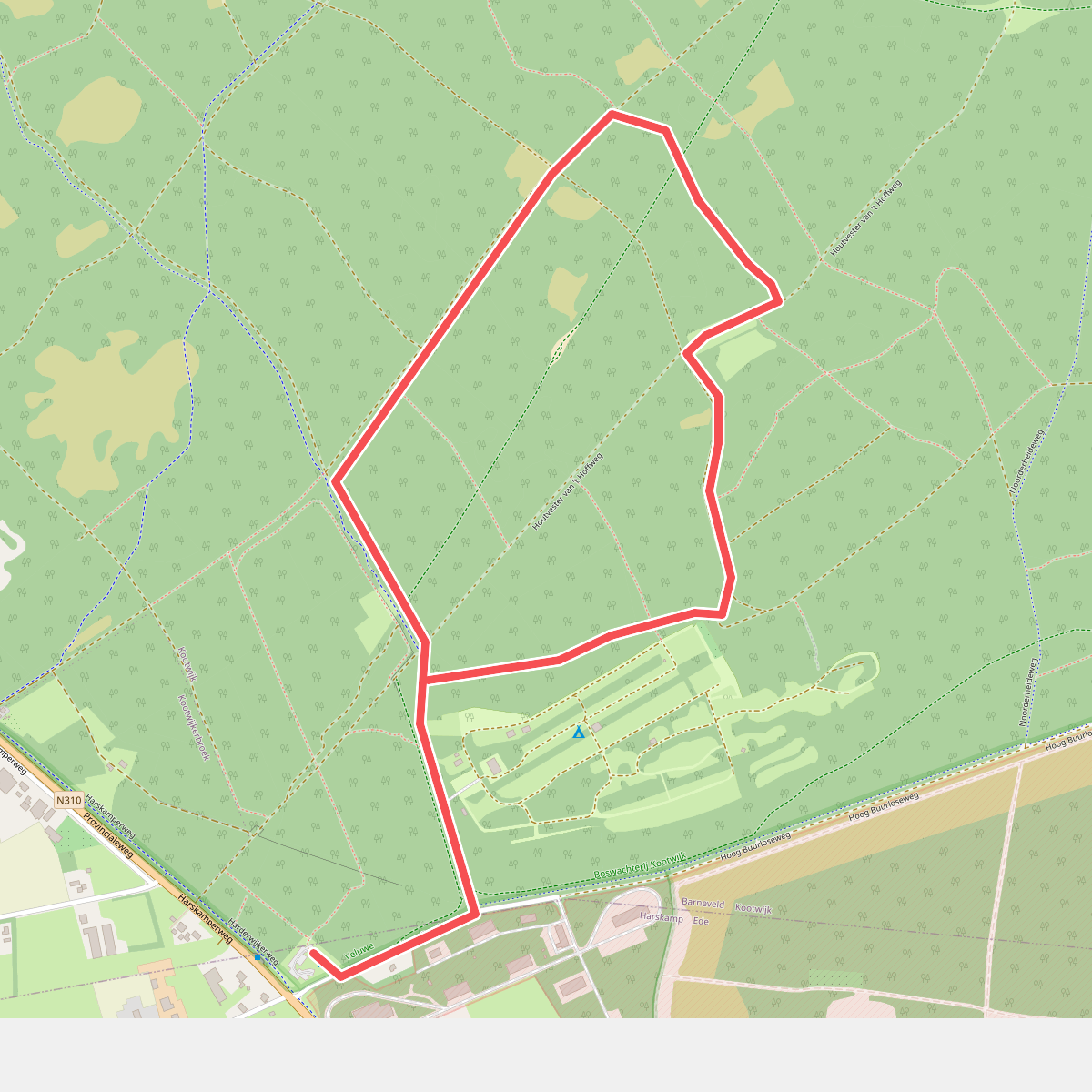 Wandelroute Harskamperdennen