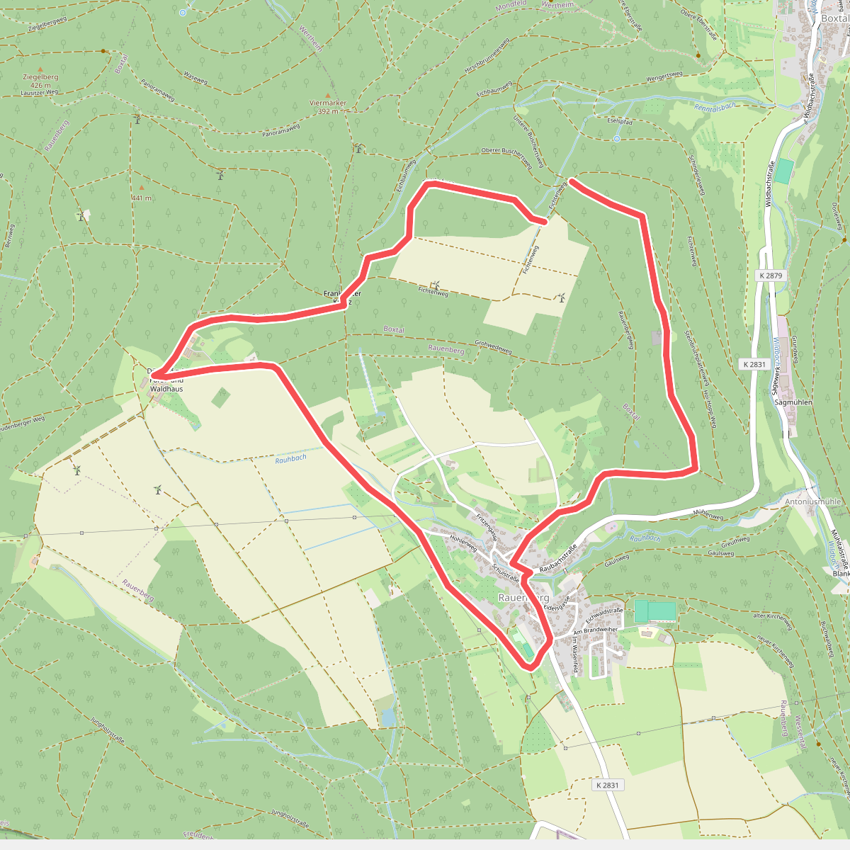 Rundwanderweg Rauenberg, Ra1, Birkwiesen-Weg