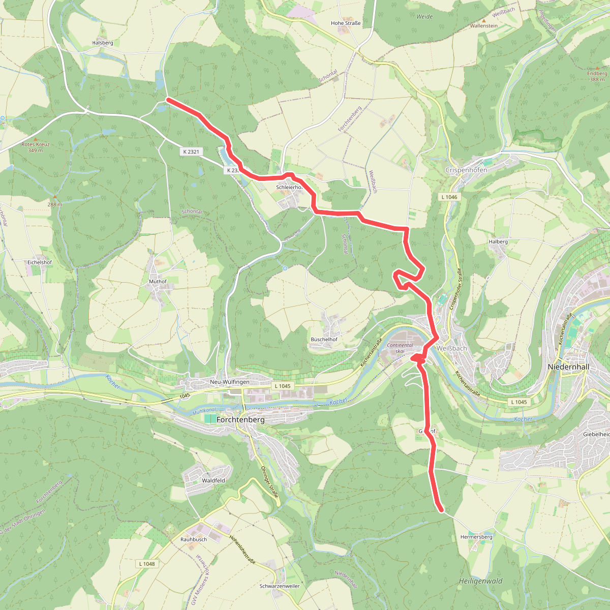 blauer Punkt Tiroler See - Erlenschlag