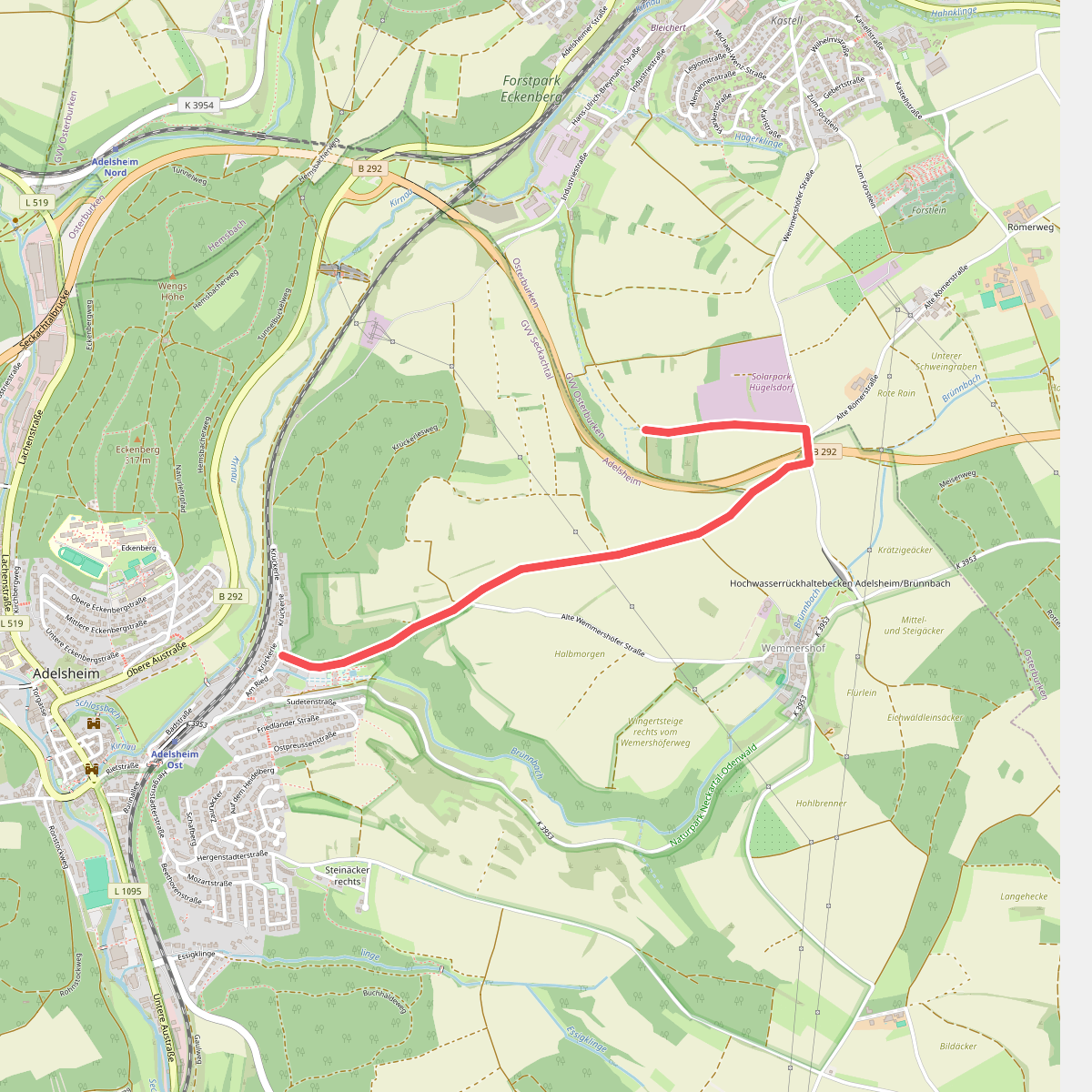Rundwanderweg Adelsheim 2: Fuchsenloch-Weg