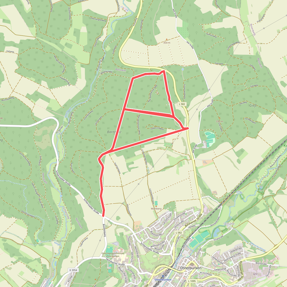 Rundwanderweg Barnholz 3: Grenzwall-Weg