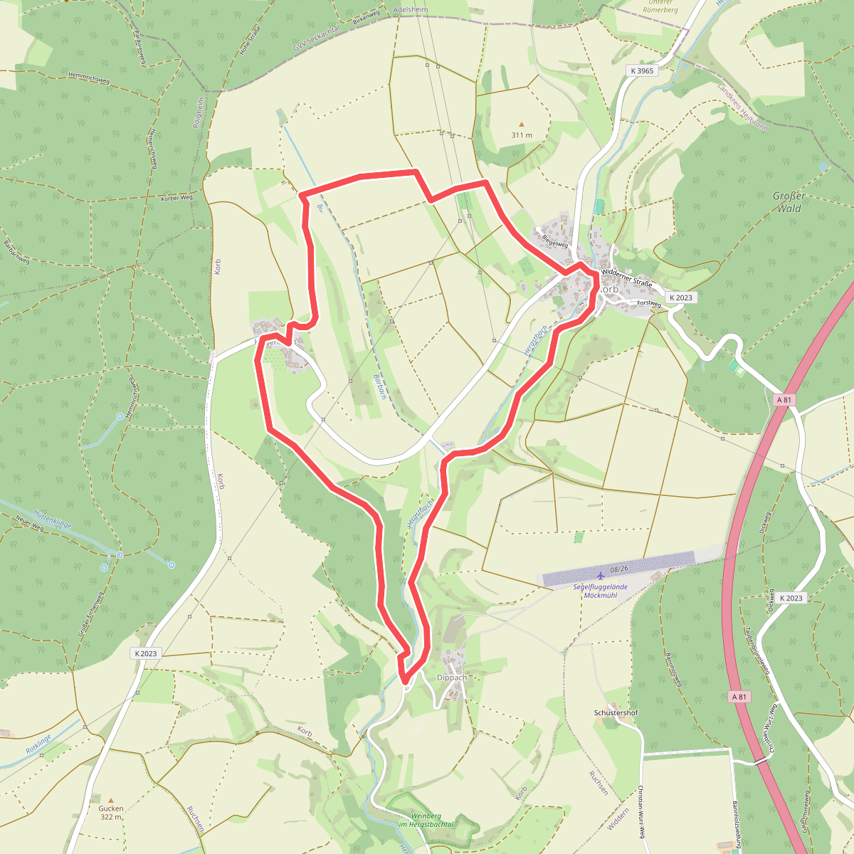 Rundwanderweg Korb 3