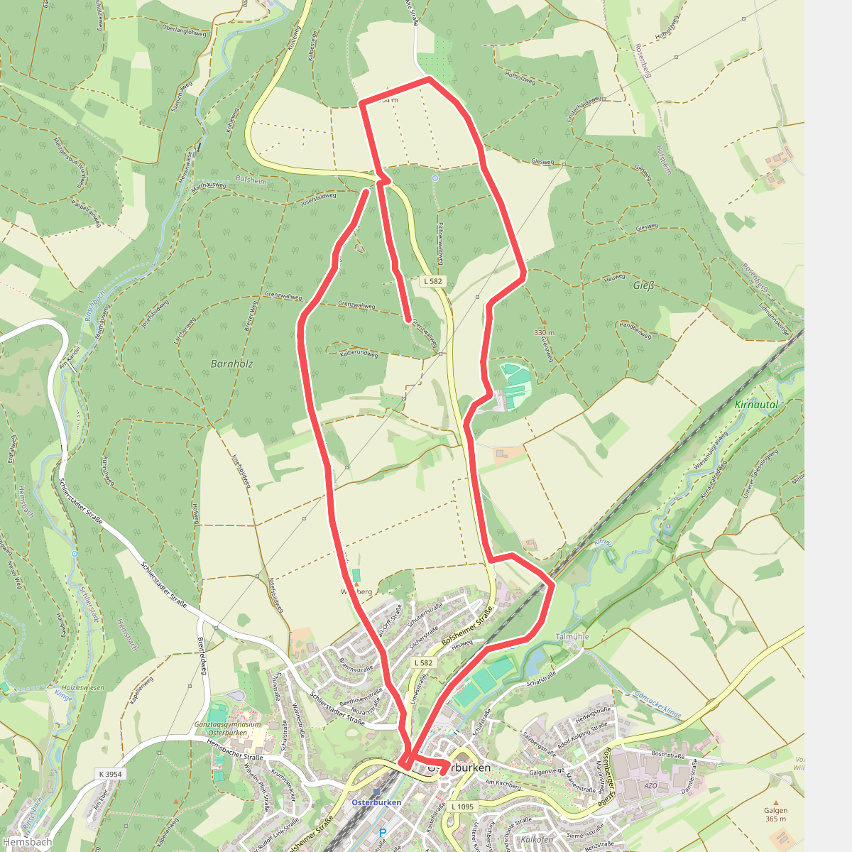 Rundwanderweg Osterburken 1: Nördlicher Limespark-Weg